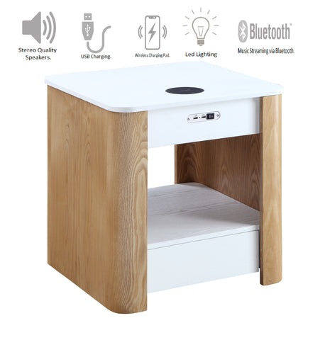 San Francisco Smart Lamp/ Bedside Table  (WC/Speakers/Light)