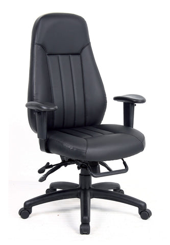 Zeus 24hr Leather Faced Task Chair