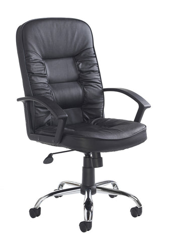 Hertford Leather Faced Managers Chair