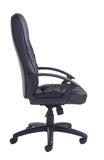 King Leather Faced Manager Chair