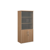 Secondary Storage - Universal Combination Units + Wood + Glass Doors