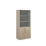 Secondary Storage - Universal Combination Units + Wood + Glass Doors