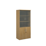 Secondary Storage - Universal Combination Units + Wood + Glass Doors