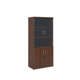 Secondary Storage - Universal Combination Units + Wood + Glass Doors