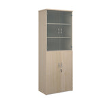 Secondary Storage - Universal Combination Units + Wood + Glass Doors