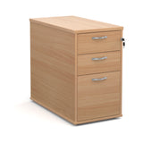3 Drawer Desk High Pedestal